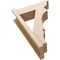 Ekena Millwork 8-in W x 24-in D x 36-in H Balboa Trad Rough Cedar Woodgrain TimberThane Outlooker, Primed Tan OUTUR080X24X36BOA04RCPR - alternate 2